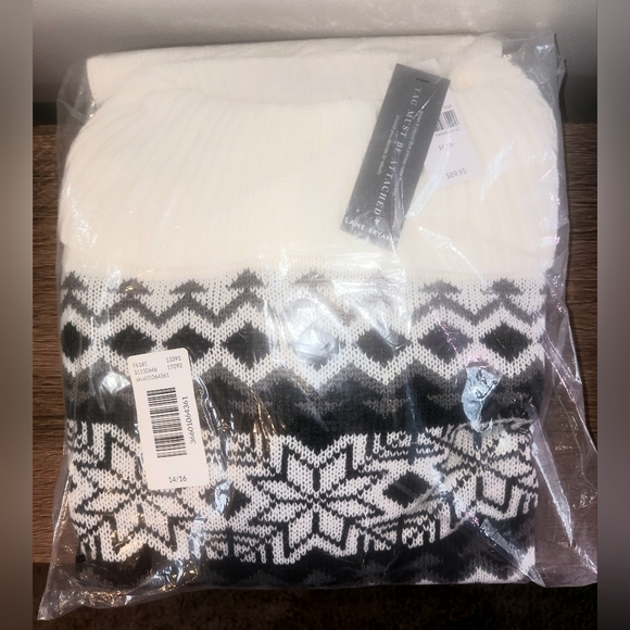 Cowl-Neck Fair Isle Sweater Dress - Picture 4 of 8